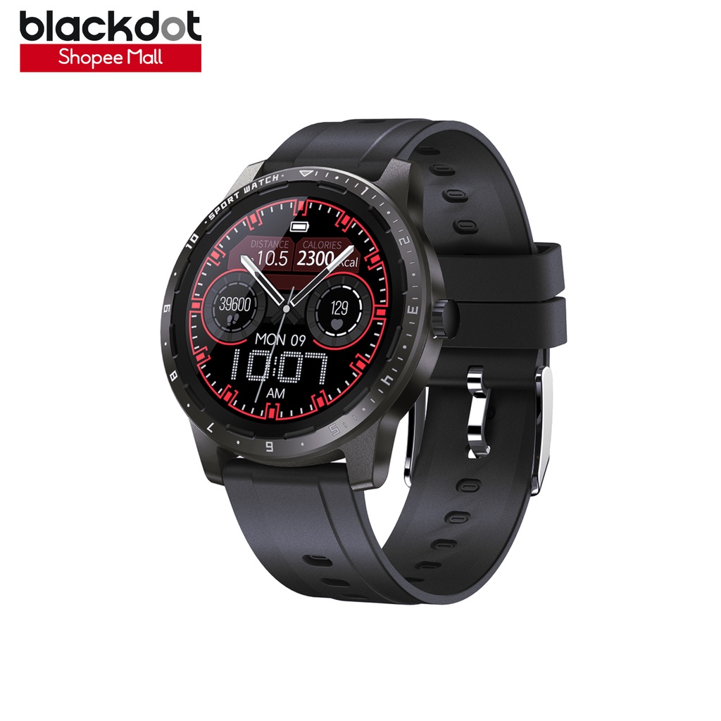 Blackdot V200 Superlight Smartwatch with 60 Days Standby Battery, Touch Control, App Notifications, Temperature Sensor