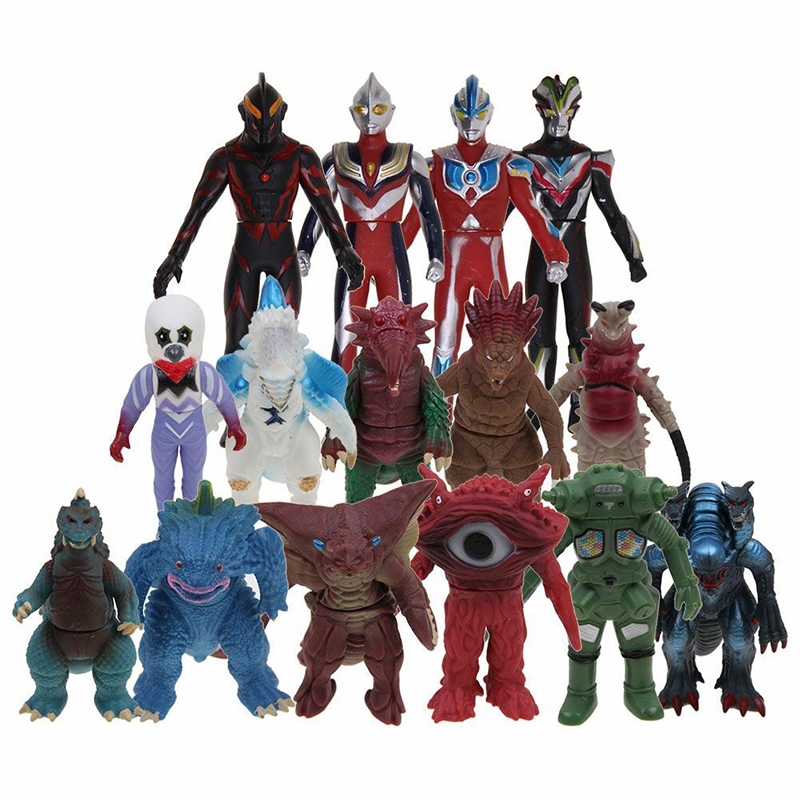 Action Figure Ultraman Ultra Monster Series Sofvi Soft Vinyl Figure Toys Kid Gift Shopee Malaysia