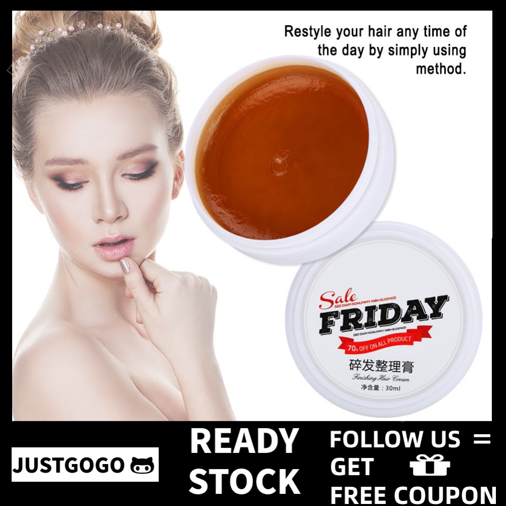 Hair Pomade Wax 30ml Natural Hair Wax Water Based Hair Wax | Shopee Malaysia