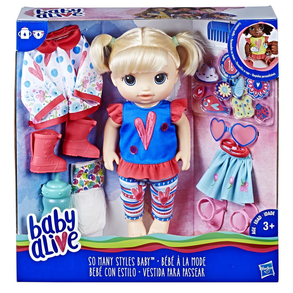 Original Baby Alive Blonde Straight Hair Toys For Kids Boys Girls