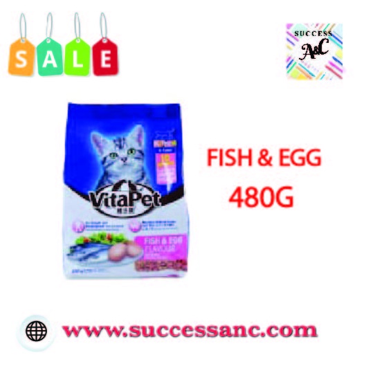 vitapet dry kitten food fish & egg 480g Shopee Malaysia