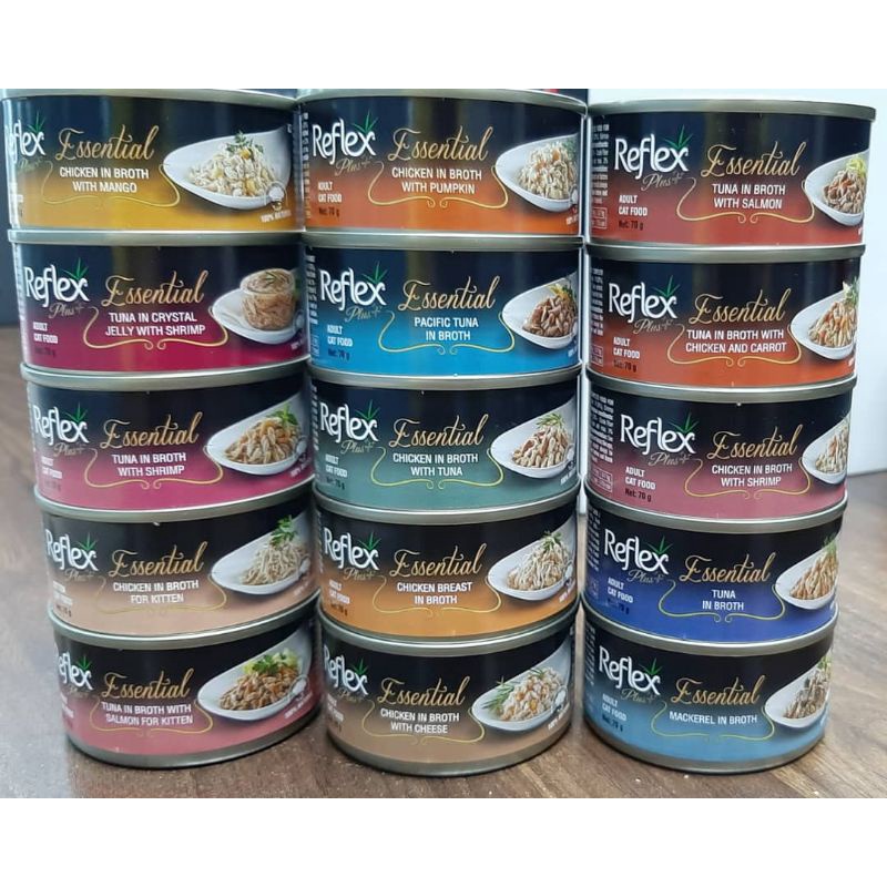 Reflex Plus Essential Cat Canned Food/ Makanan Kucing Basah 70G