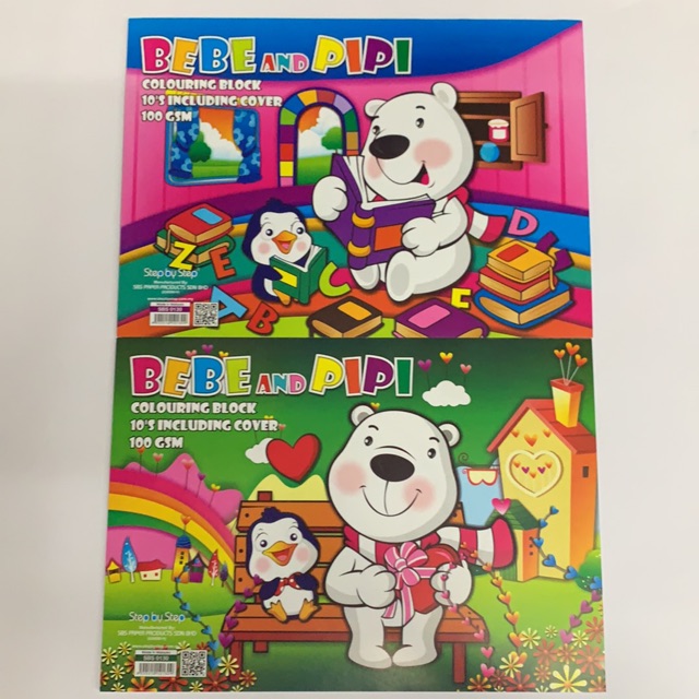 Coloring Book Bebe And Pipi Shopee Malaysia