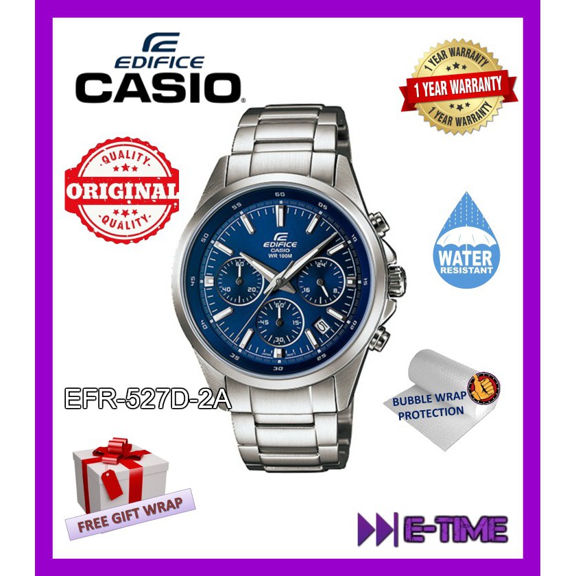 jam edifice casio wr 100m