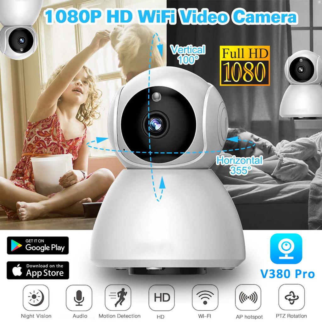 HD1080P IP Camera Security Surveillance AI Camera WiFi Wireless CCTV ...