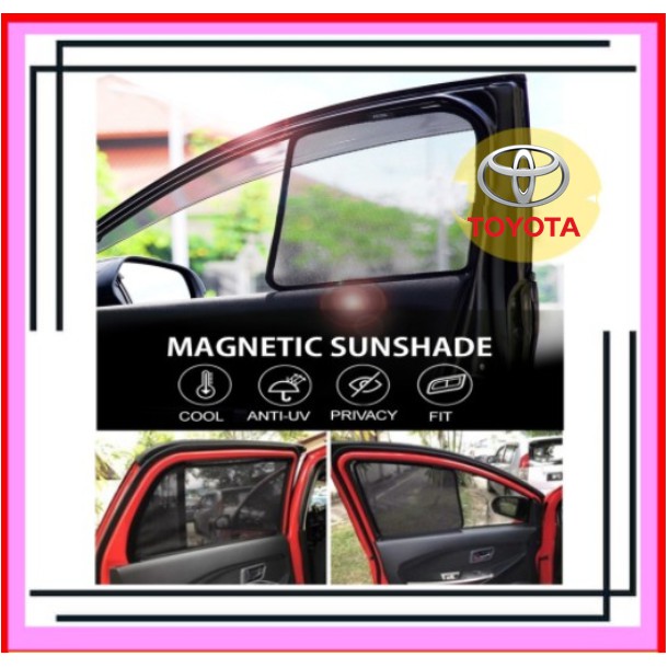 Magnetic Sunshade TOYOTA VIOS AVANZA CAMRY ALTIS HILUX ESTIMA INNOVA ...