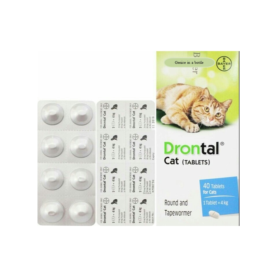 BEST !!! Drontal Cat Wormer/ ubat cacing untuk kucing 1 