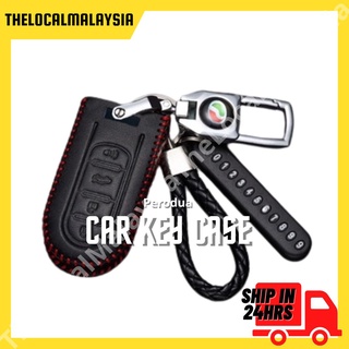 LOCAL PERODUA Leather Car Key Case Sarung Kunci Kereta Perodua MYVI