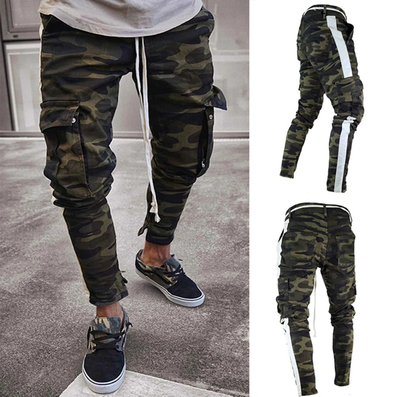 camo cargo joggers men