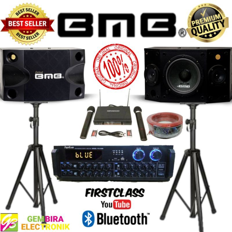 Paket speaker karaoke bmb 8 inch original Sound system