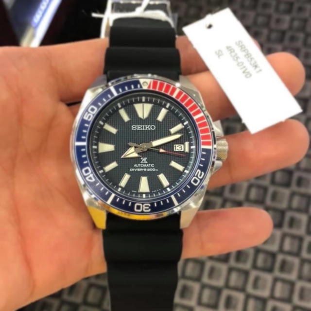 SEIKO PROSPEX SAMURAI PEPSI DIVERS 200M AUTOMATIC SRPB53 SRPB53K SRPB53K1 |  Shopee Malaysia