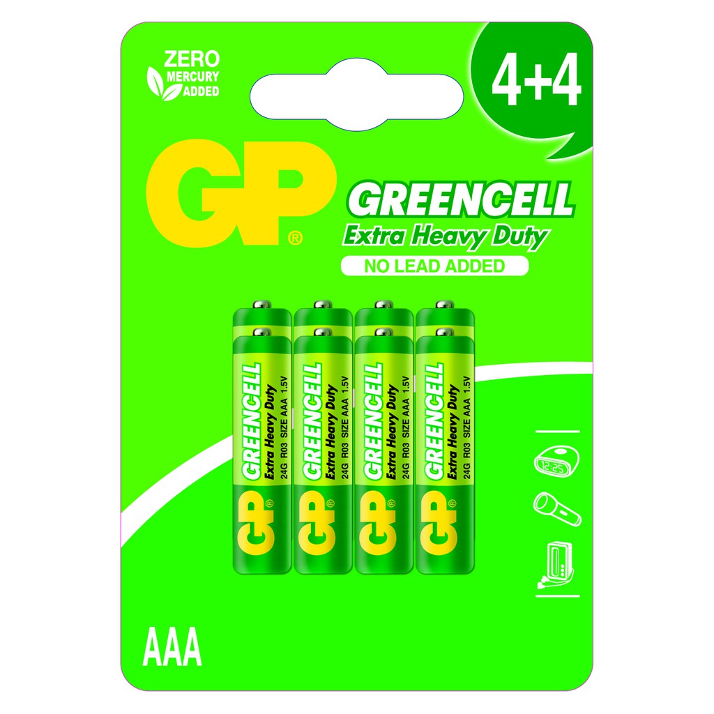 GP GREENCELL EXTRA HEAVY DUTY 24G 4PCS FREE 4PCS AAA BATTERY Shopee Malaysia