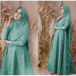 Syari Ariana Brukat SYARI BRUKAT MUTIARA  GAMIS MUTIARA  