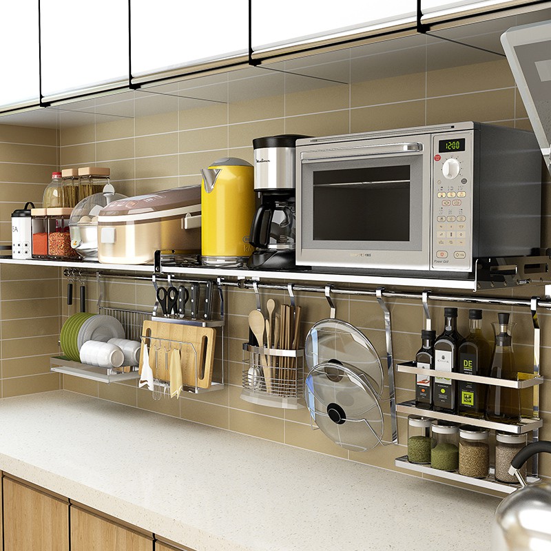304 Stainless Steel Kitchen Rack Wall Mounted Microwave Oven