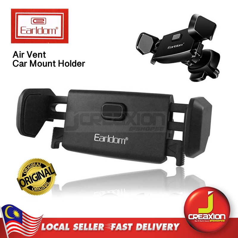 Earldom Eh 45 360 Degree Air Vent Car Phone Mount Holder Shopee Malaysia