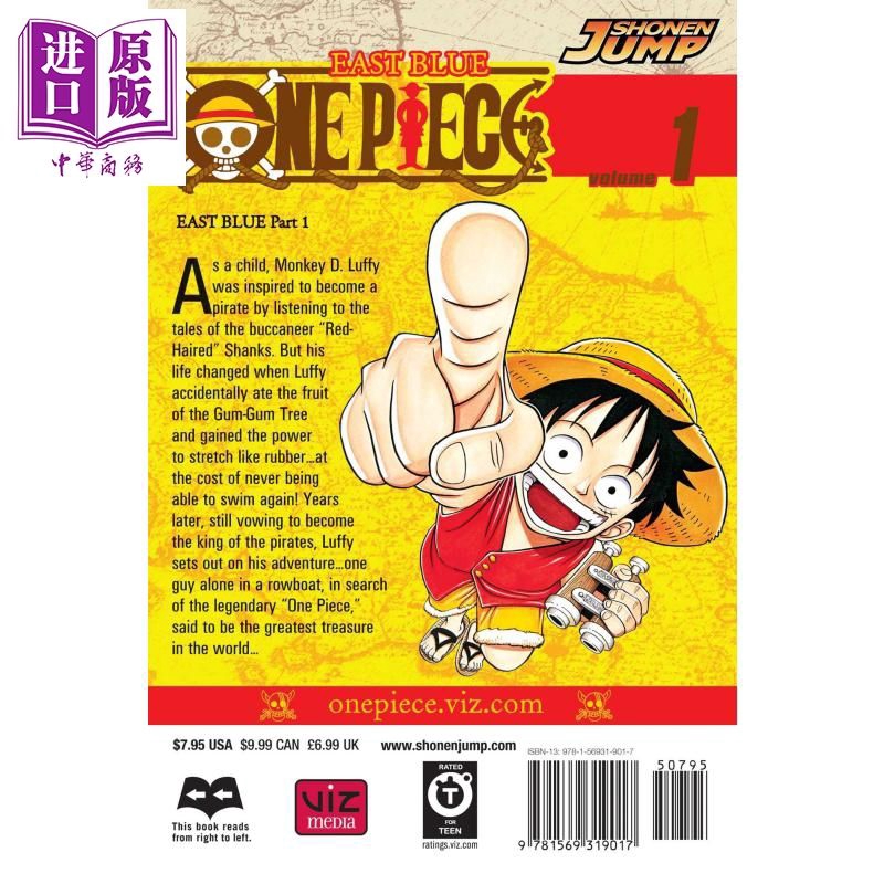 One Piece 1 English Version Cartoon English Original Version One Piece Vol 1 Eiichiro Oda Chinese Merchant Original Version Shopee Malaysia