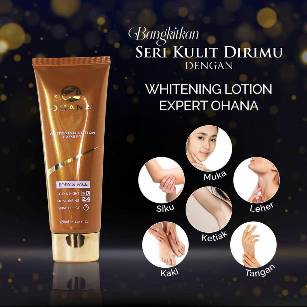 Ohana Whitening Lotion Losyen Pencerah Kulit Muka Dan Badan Ohana Shopee Malaysia