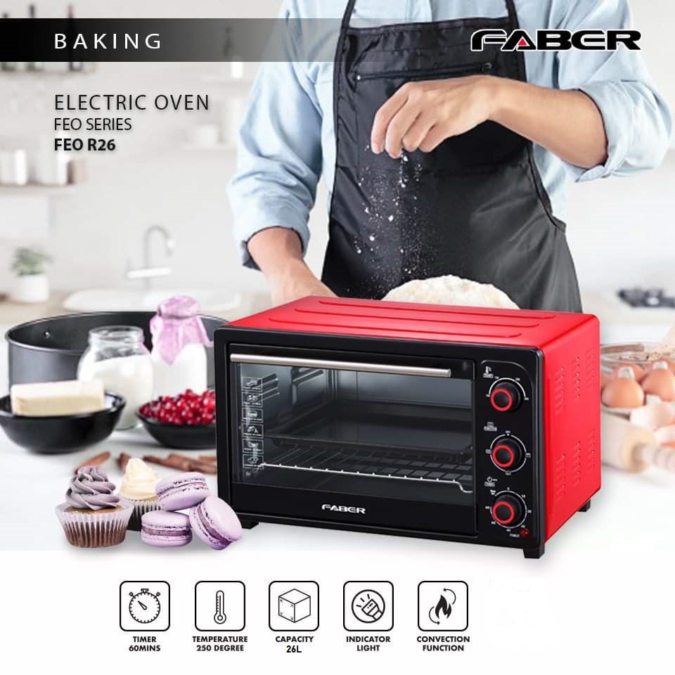 Faber (26L) Electric Oven Ketuhar FEO R26 | 1 Year Warranty | 1500W ...