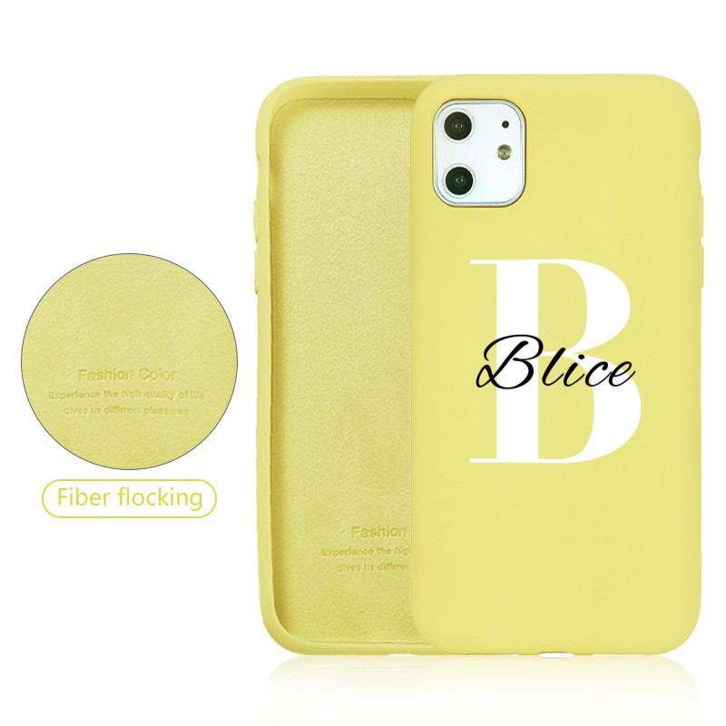 Liquid Silicone Custom Name Case For Samsung S9 S10 Plus Cover Girls Luxury Couple Diy Letters Coque For Galaxy S9 S10 F Shopee Malaysia