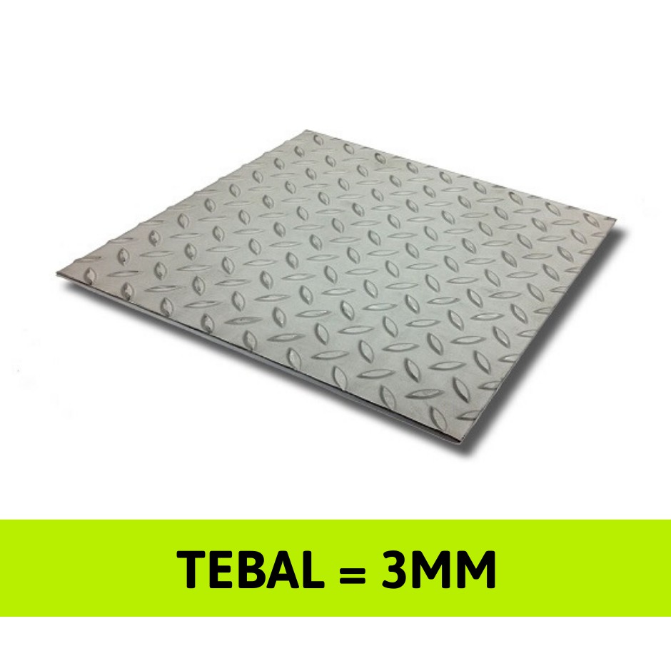 3mm Mild Steel Chequered Plate Papan Lantai Besi Bunga 3mm Mild Steel Chequered Plate Papan Lantai Besi Bunga