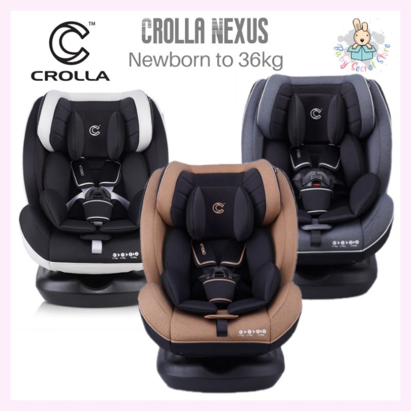 (FREE SHIPPING) Crolla Nexus Convertible Car Seat Newborn to 36kg NEW