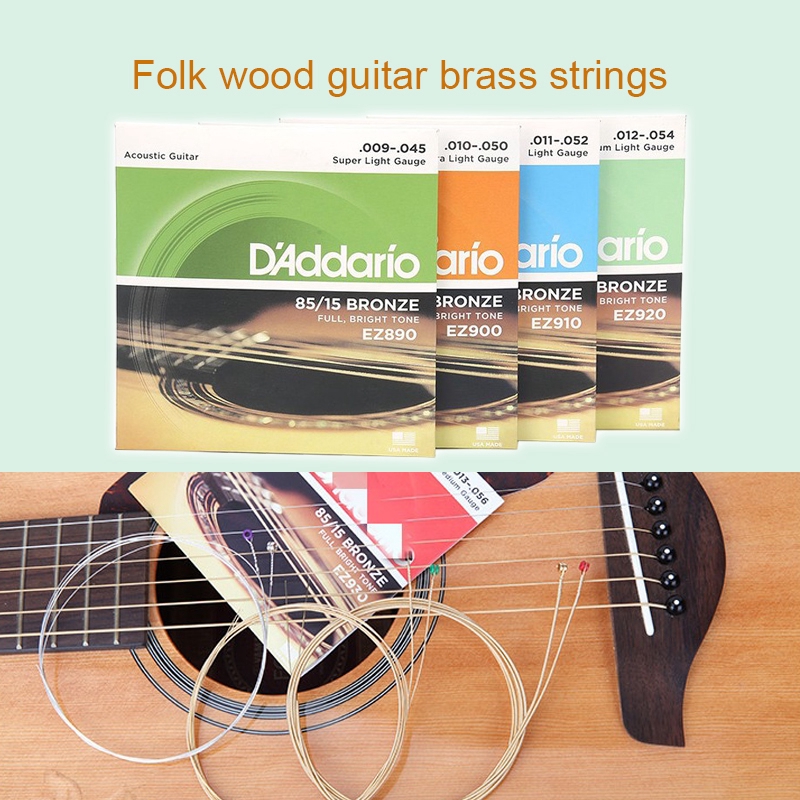 Daddario D Addario Ez890 Ez900 Ez910 Ez920 100 Ballad Bronze Guitar Strings Music Cable Musical Instruments Tali Gitar Akustik Ukulele String Classical Shopee Malaysia