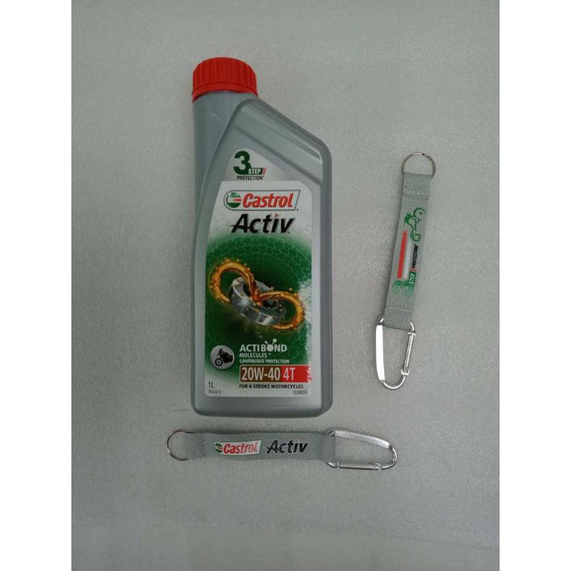 Castrol Activ 4T 20W-40 API SL Jaso Ma2 100% Original Engine Oil ...