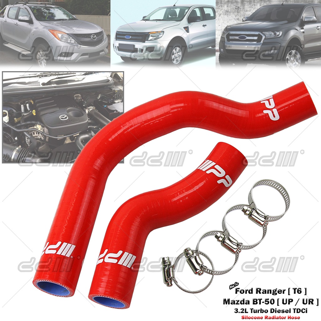 Silicone Radiator Hose Tube Pipe For Ford Ranger T6 Mazda BT-50 2.2L TDCi 12-ON
