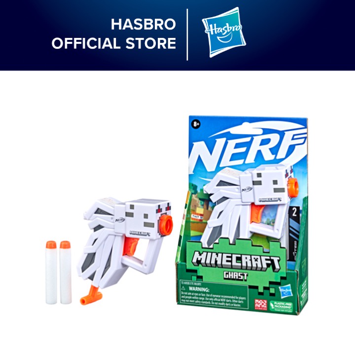 Nerf Microshots Minecraft Ghast Mini Blaster, Minecraft Ghast Mob 