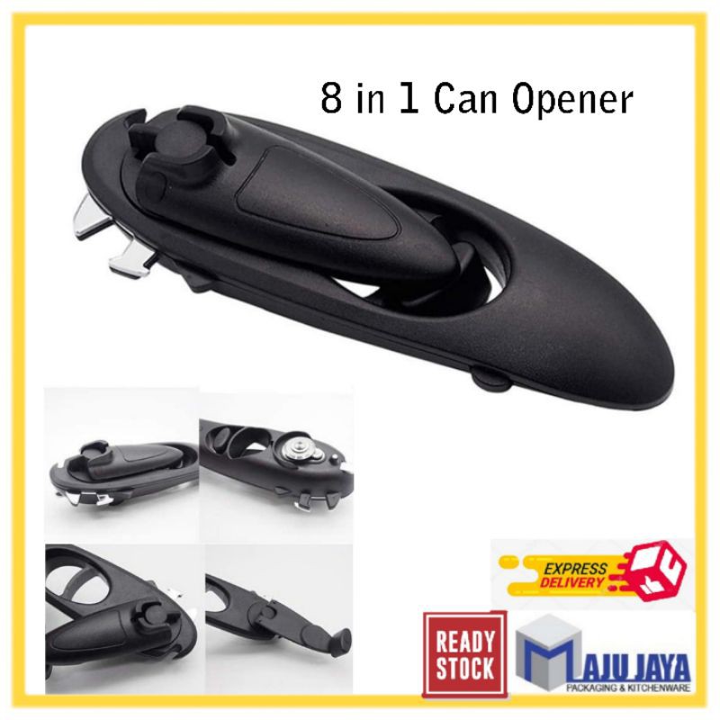 Household 8 in 1 Can Opener Pembuka Tin Pembuka Botol Kitchen Tools Kitchen Accessories 開罐頭器 [Maju Jaya]