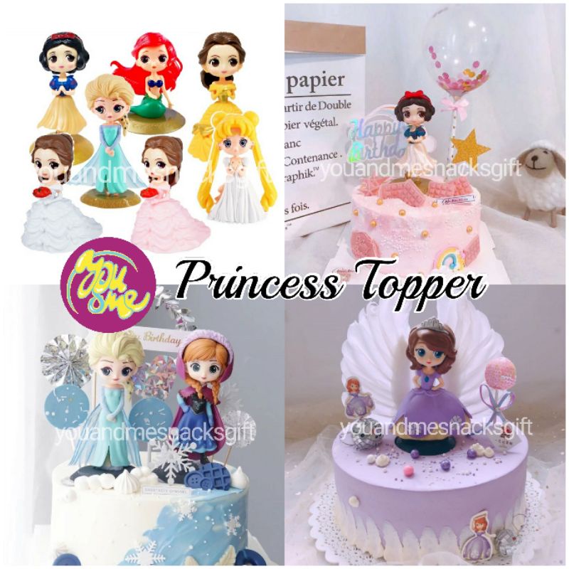 Buy Princess Topper Frozen Cake Topper Princess Cake Topper Elsa Sofia Mermaid Ariel Olaf Belle Snowhite Anna Seetracker Malaysia