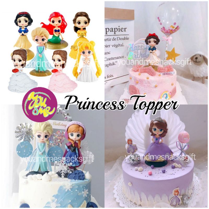 Buy Princess Topper Frozen Cake Topper Princess Cake Topper Elsa Sofia Mermaid Ariel Olaf Belle Snowhite Anna Seetracker Malaysia