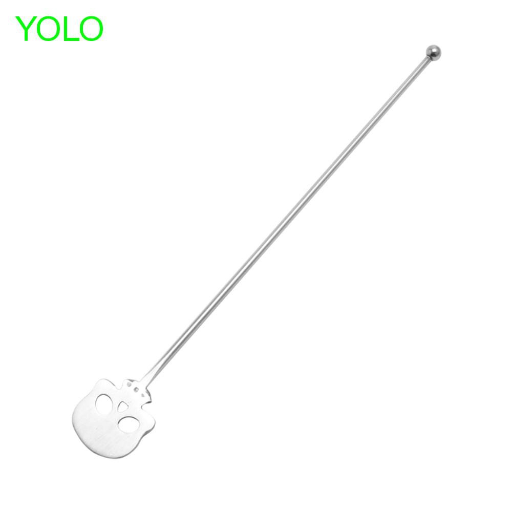 Skull Shaped Spoon Beverage Barware Coffee Kitchen Accessories