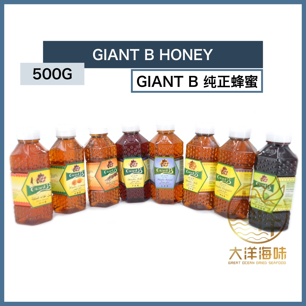 [500G] Giant B 纯正蜂蜜 | Assorted Giant B Honey | GIANT B Madu | Shopee ...