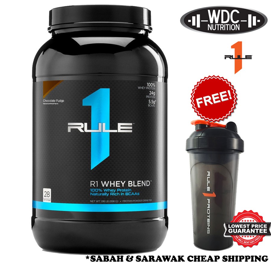 Rule 1 Whey Protein Blend Isolate 2lbs (28 Servings) Whey Isolate
