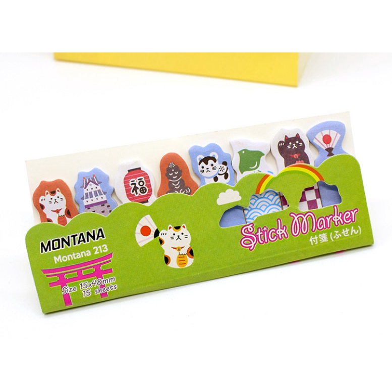SKM Bookmarks Sticky Note Memo Pad Animal Cute Designs