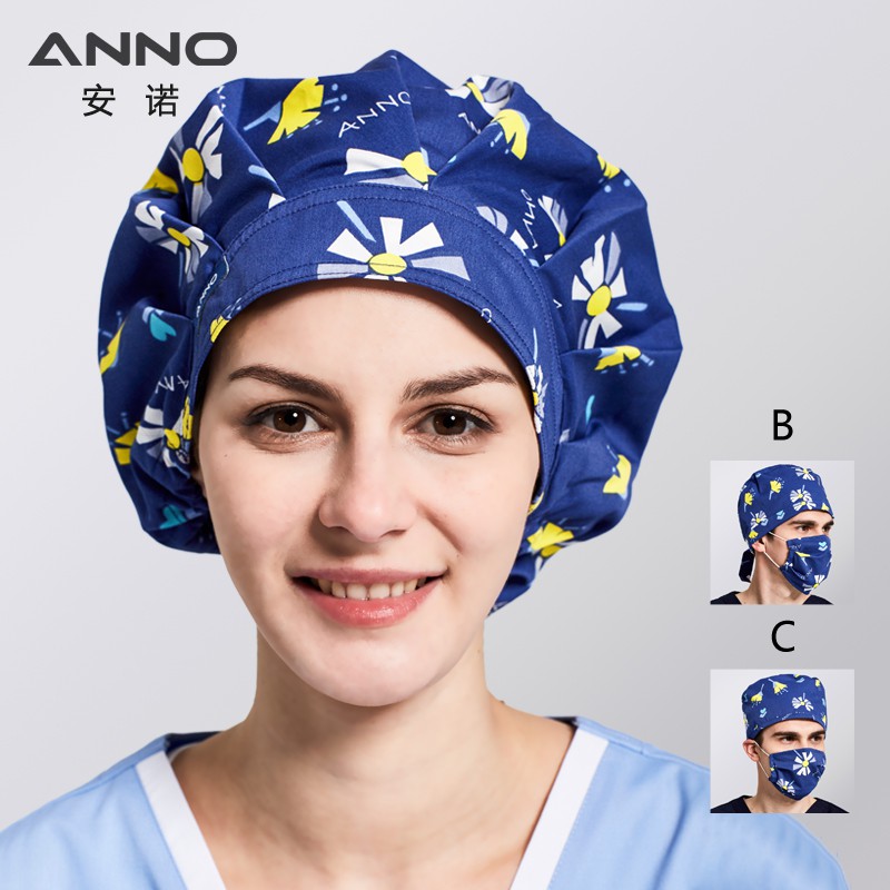 Anno Cotton Surgical Caps Medical Hats For Men Women Adjust