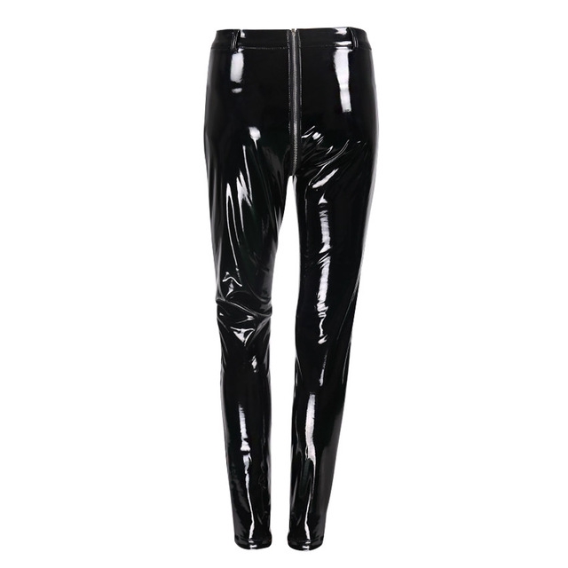 leather pants back zipper