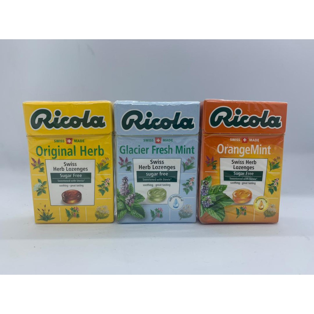 RICOLA SWISS HERB LOZENGES 27.5G (ORIGINAL HERB / GLACIER FRESH MINT