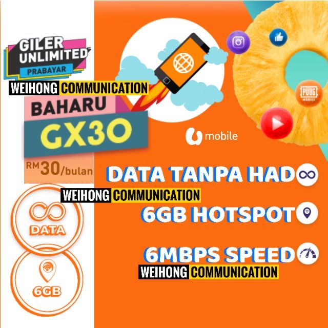 Umobile prepaid package