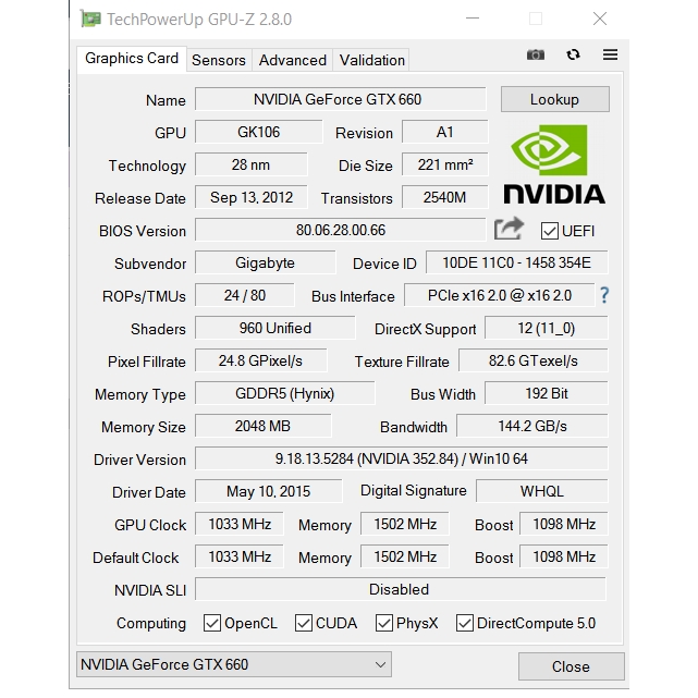 Gigabyte Video Card Gtx660 2gb 192bit Gddr5 Graphics Cards For Nvidia Geforce Gtx 660 Vga Cards Stronger Than Gtx 750 Ti Shopee Malaysia
