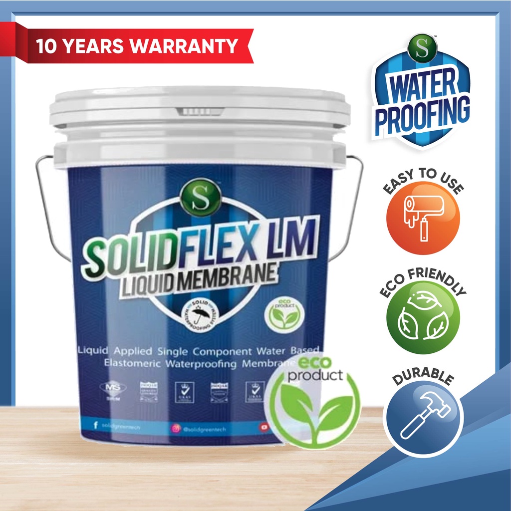 SOLIDFLEX LM Elastomeric Polymer Based Waterproofing Membrane (Exposed