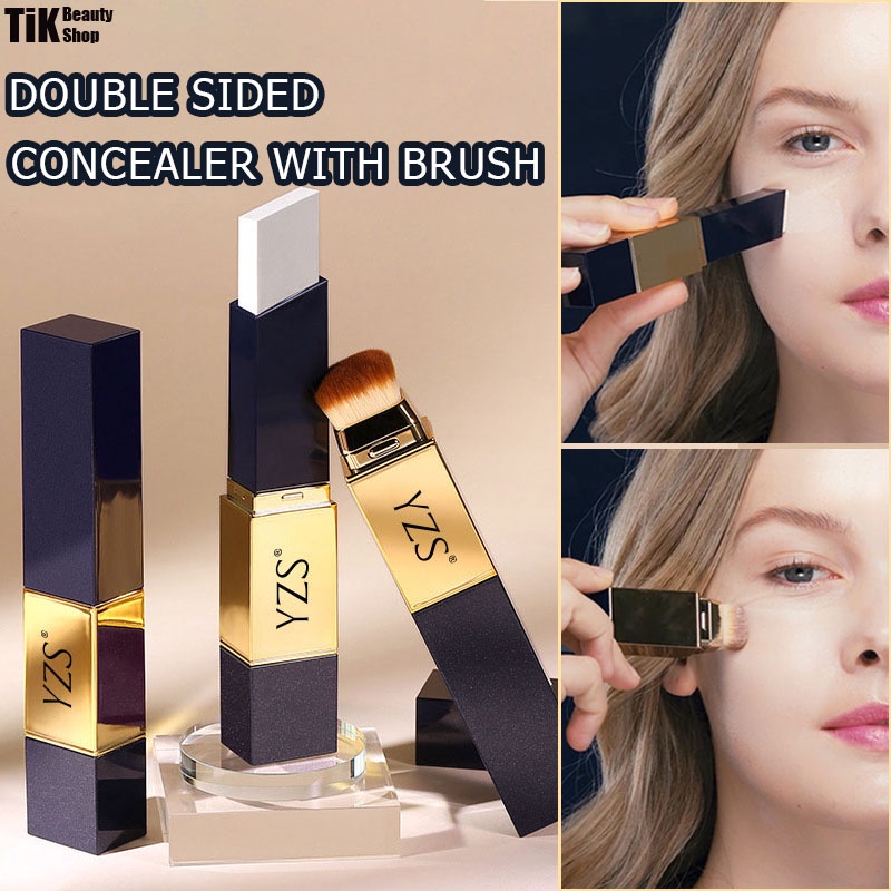 DoubleHead Concealer Stick With Brush Longlasting Cover Foundation