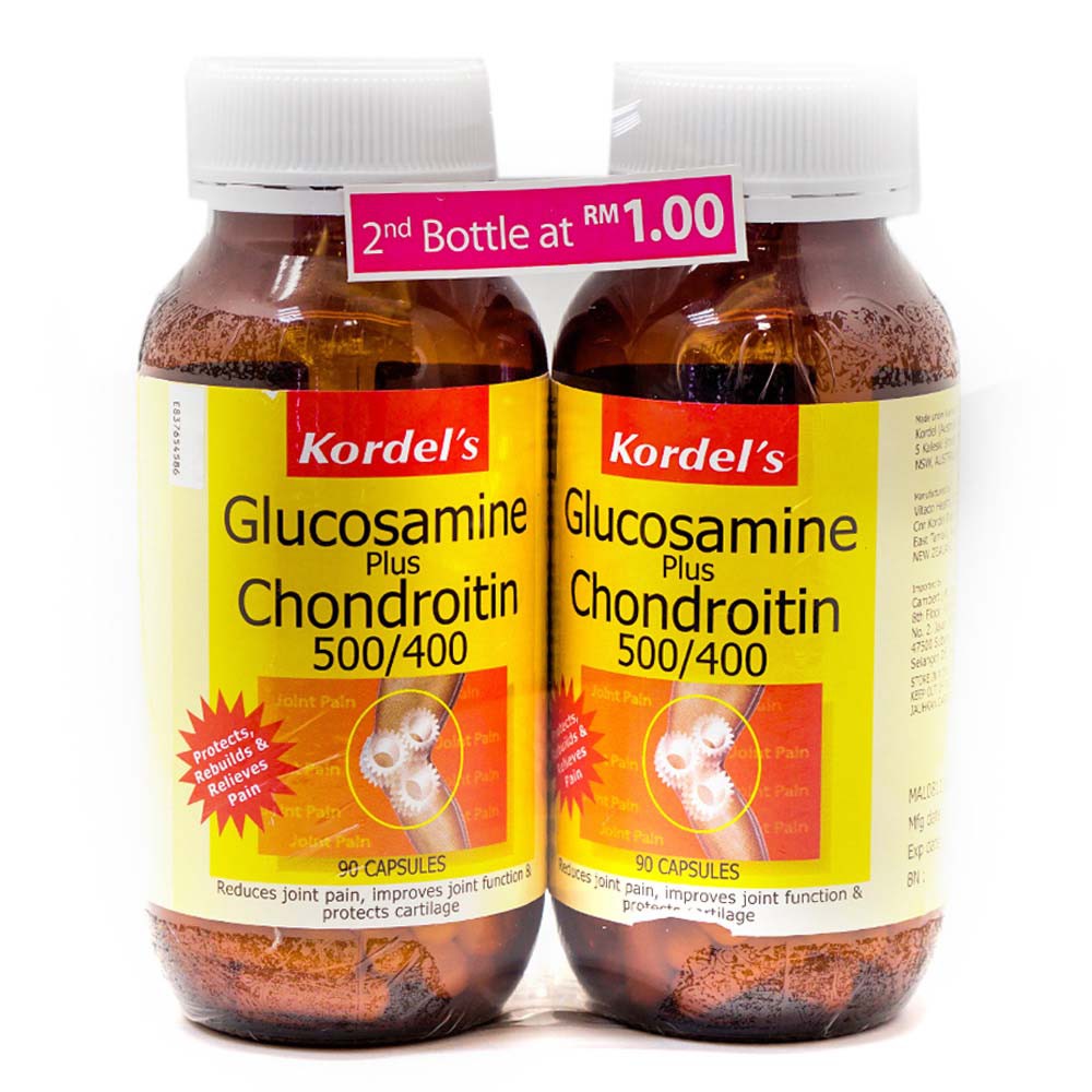 Kordel's Glucosamine plus Chondroitin 500/400 2x90's (Exp: 10/2020 ...