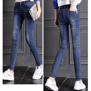 Slim Wide Leg Pants Female Jeans Korean Version Of The Low Waist Nine Points Bel Shopee Malaysia