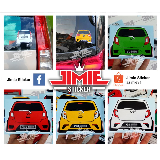 Sticker Kereta Cantik