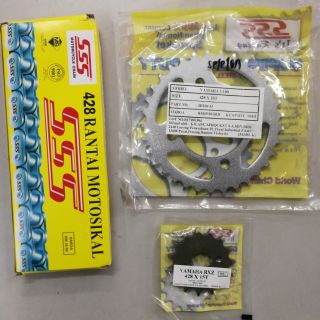 Y125z Srl110 Lc135 Rxz Sprocket Set Rkm Shopee Malaysia