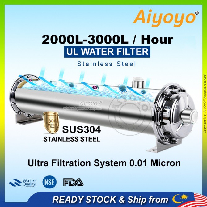 2000L/H 3000L/H Water Filter Ultra Filtration UF Water Filter Water Purifier Penapis Air Outdoor