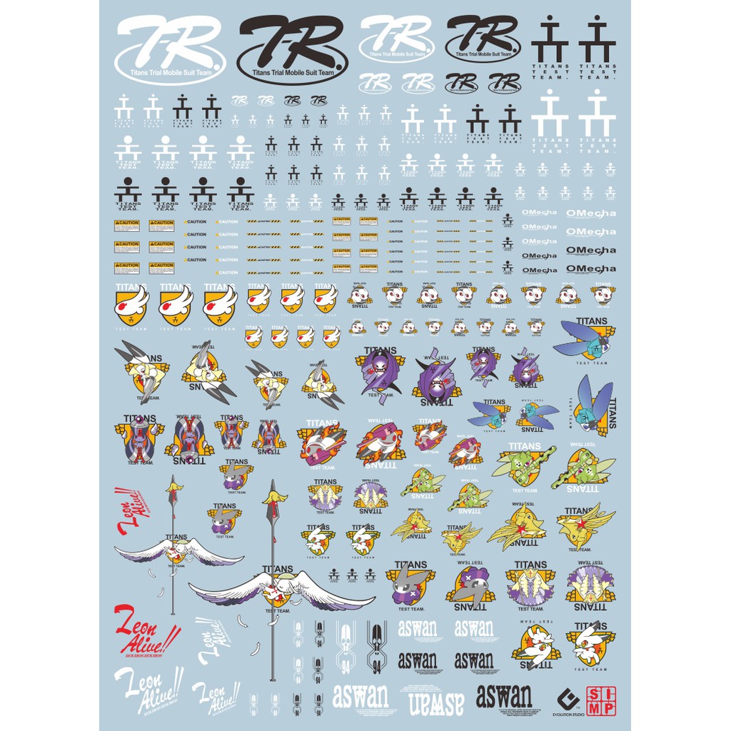 Evo Waterslide Decal Mg 1 100 Hg 1 144 Logo Of Aoz Advance Of Zeta Titans Test Team Tr Trial Mobile Suit Team Gundam Shopee Malaysia