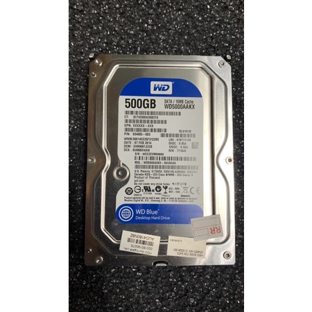 (Used 100% health) Western Digital 500GB SATA 3.5 7200RPM Desktop Pc Harddrive Hdd